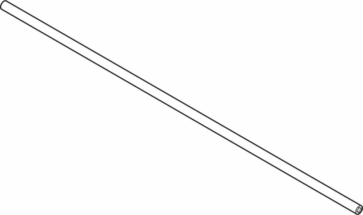TIP-ON BLUMOTION-Synchronisierungswelle, Länge=1125 mm, LEGRABOX / MERIVOBOX / MOVENTO / TANDEMBOX, zum Ablängen, grau