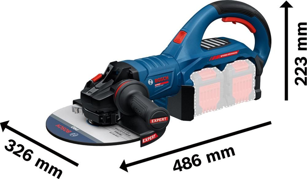Akku-EXPERT-Winkelschl. EXWS18V2-230P (solo XL) ohne Akku ohne Ladegerät XL-Boxx