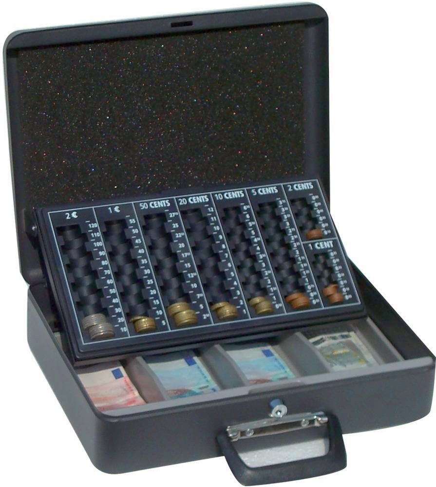 Geldkassette,schw.,E uroein.,370x290x110
