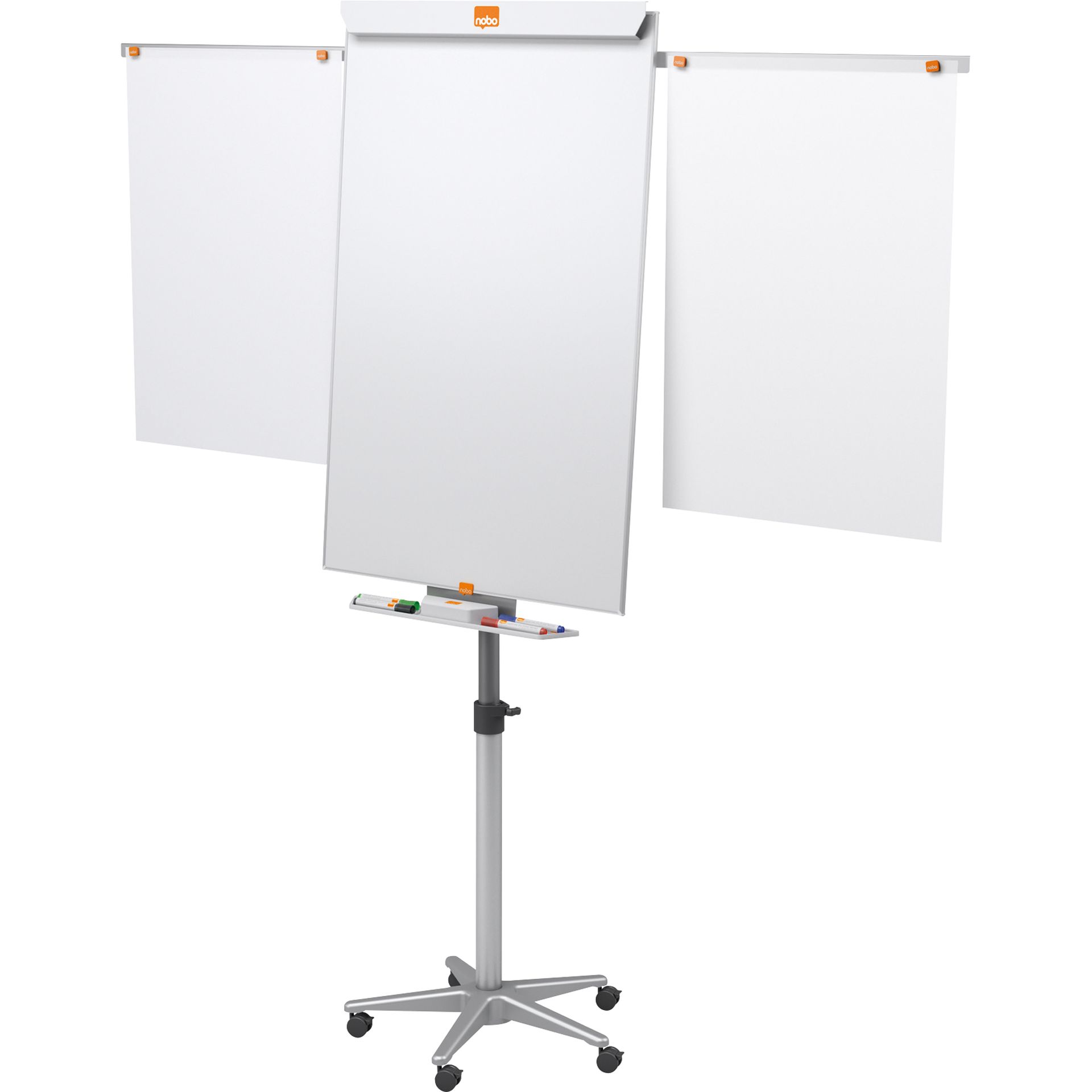 Flipchart Piranha mobil 70x100cm Sternfuß silber