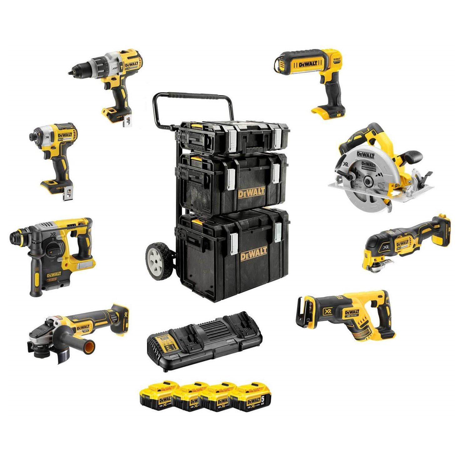 DeWALT Akku-Kombopack, 8-teilig