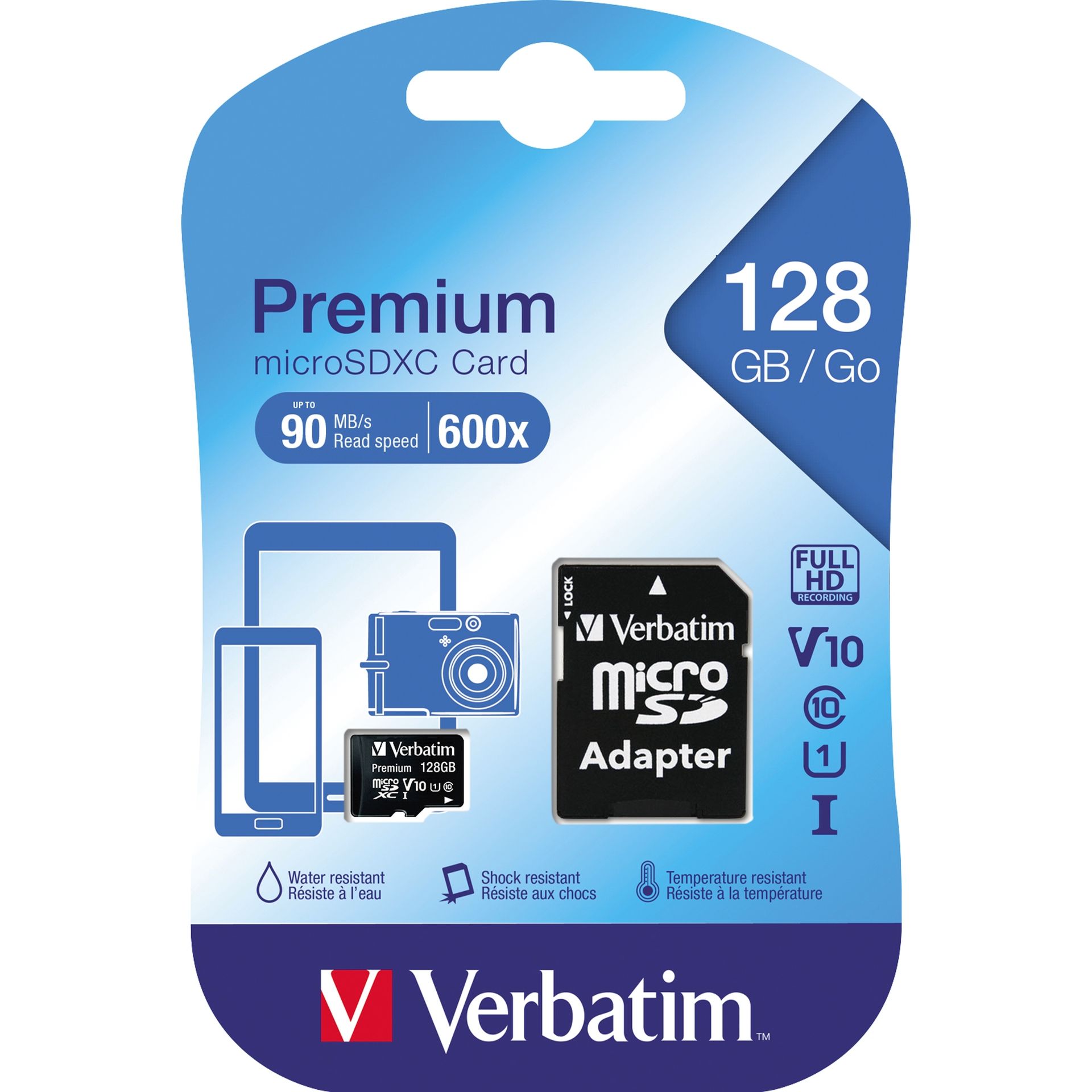 Speicherkarte micoSDXC Class 10 128GB +Adapter