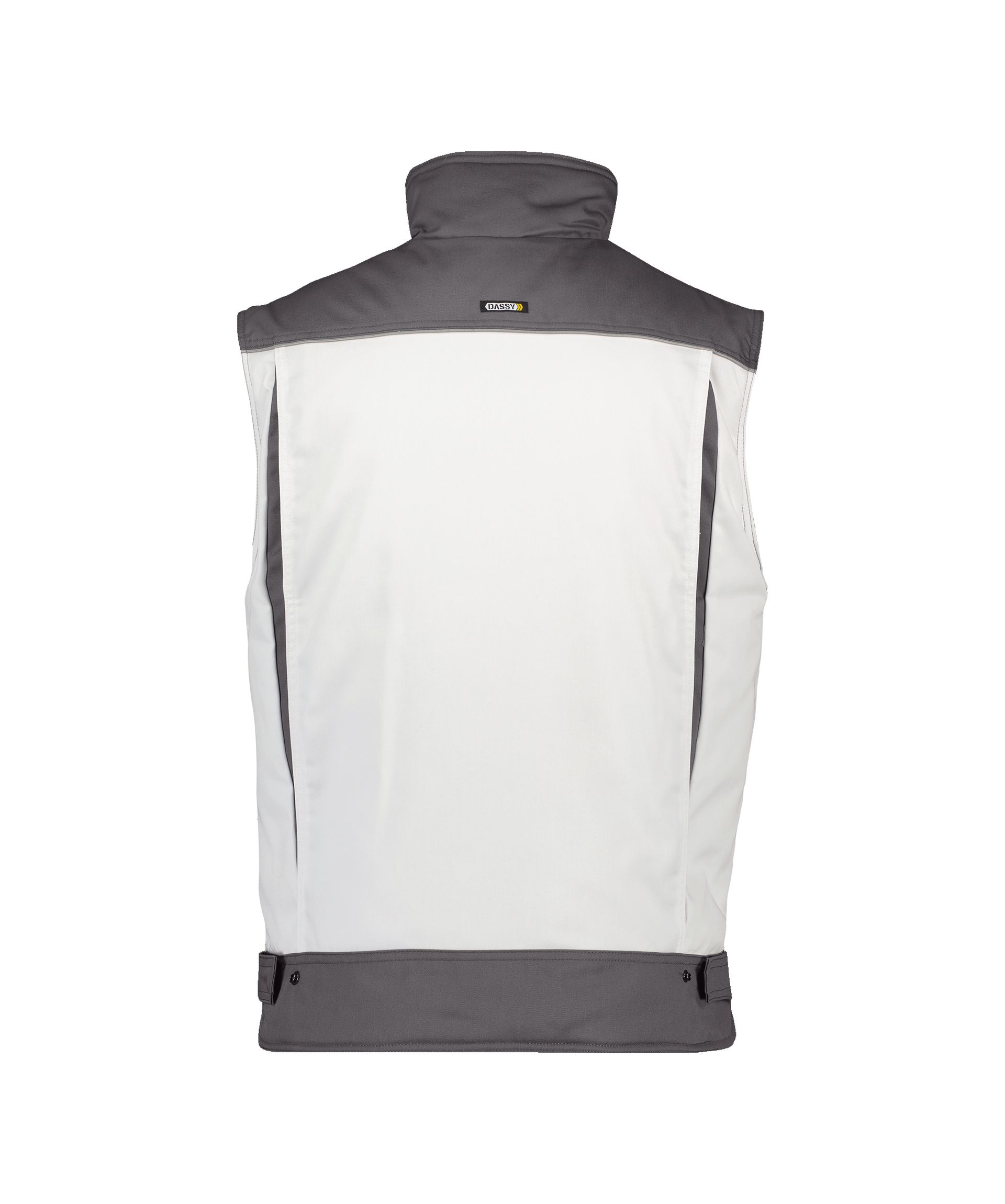 DASSY® Hulst - Zweifarbige Weste - weiß/zementgrau, Gr. XS