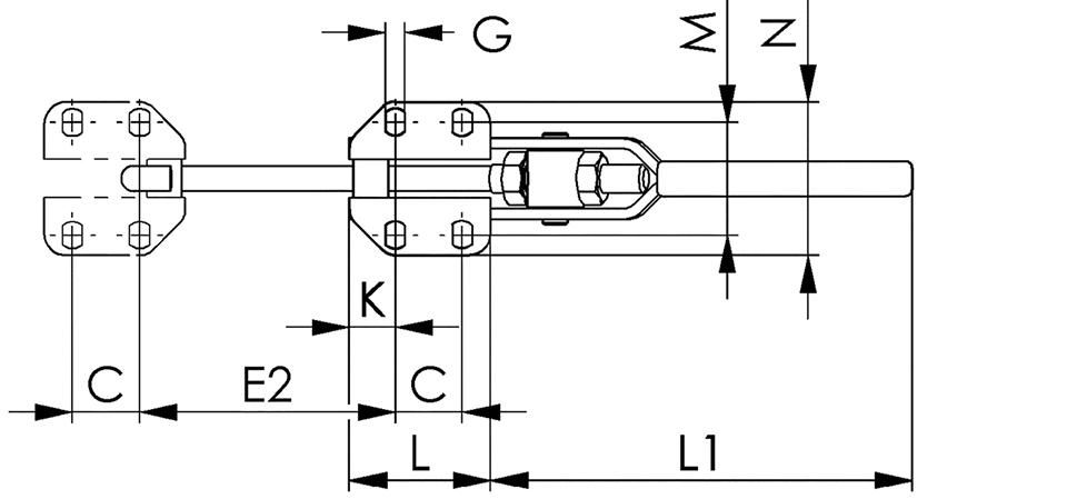 Verschlussspanner 6847 Gr.1 AMF