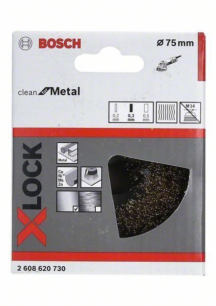 Bosch X-LOCK Topfbürste 75mm
