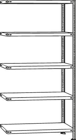 Schraubregal AR 150 kg 2000x1000x400mm 5Böd verz
