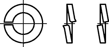 Federringe Form A DIN 127 4 galv. verzinkt