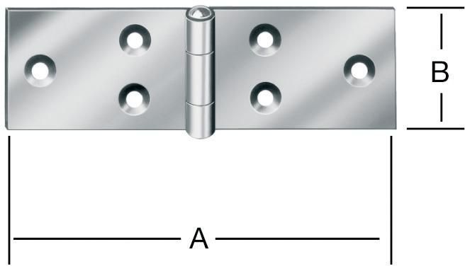 Gerolltes br. Tischband VA/100 mm GAH Alberts