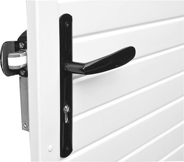 LIGHTLINE KS-Türelement 100 x 180 cm, Füllung / Rahmen WEISS inkl. Beschläge