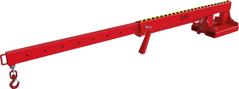 Teleskop-Lader KT 2,5 lackiert, Feuerrot 2160x490x480mm