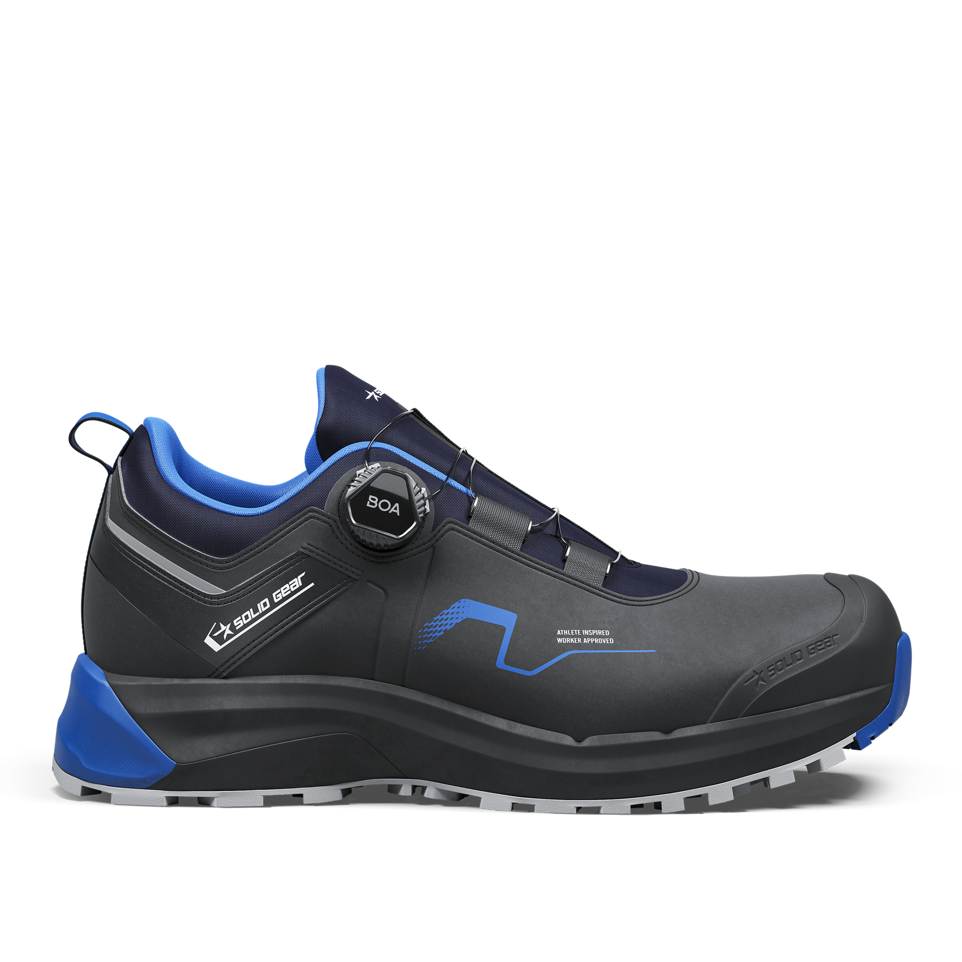 SolidGear Sicherheitshalbschuh Sonar Blue Low, ESD S3PS