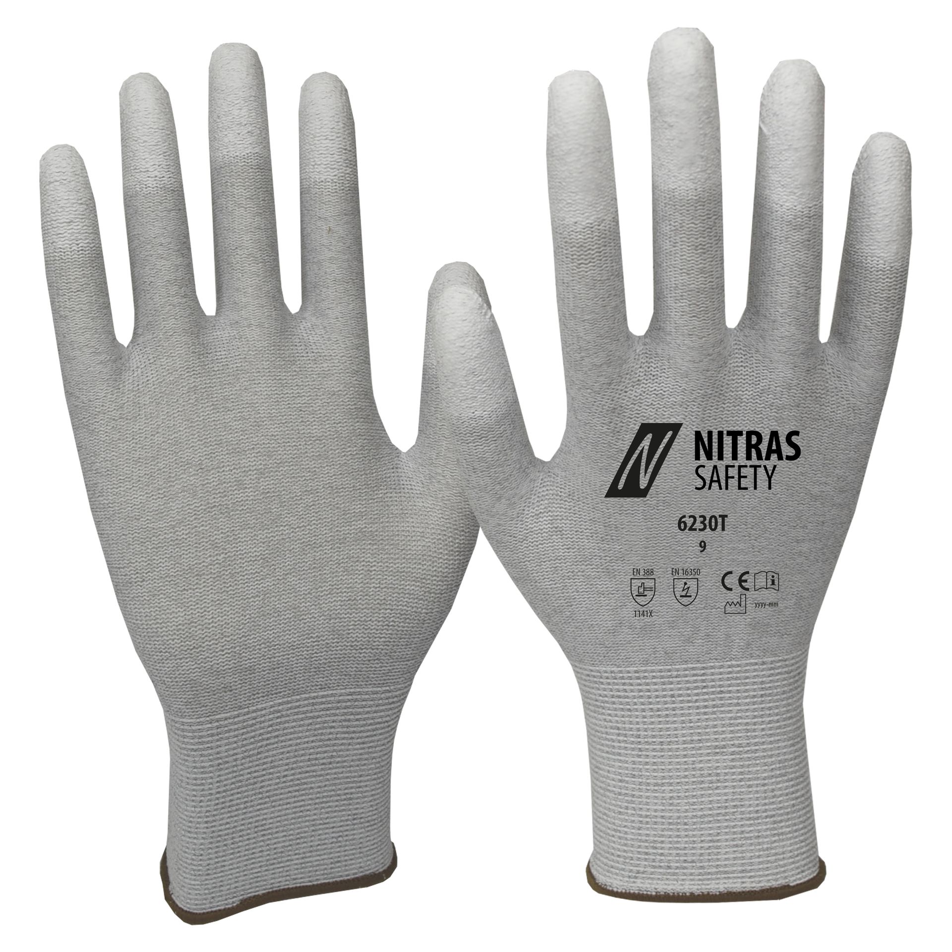 NITRAS Antistatikhandschuhe 6230T