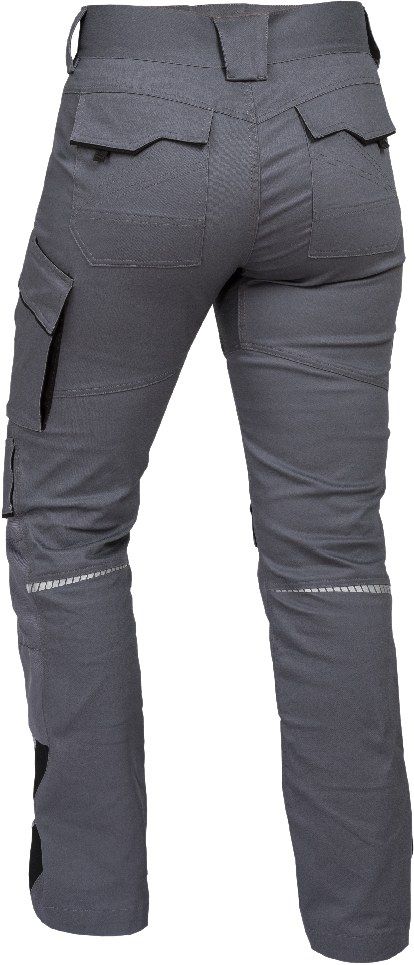 FLXDH27, Damen Bundhose grau-schwarz, 40