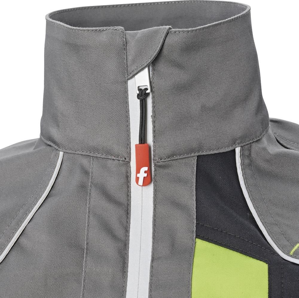 Jacke Flex grau/schwarz/lime Gr. S FORTIS