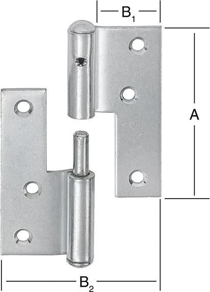 Tür-Aufschraubband 80X28X71 rts.vz VORMANN
