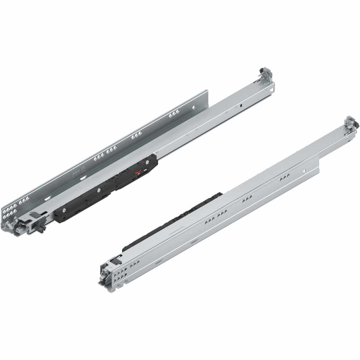 MOVENTO BLUMOTION int./für TOB geeignet/für SERVO-DRIVE geeignet, Vollauszug, Führung, 70 kg, NL=650 mm, für Kupplung, links/rechts, verzinkt