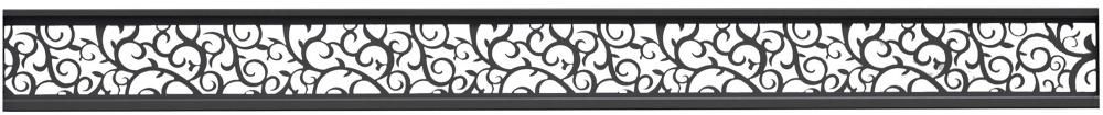 ECOSTECK-Gitterfüllung , 20 x 140 x 1800 mm Aluminium Ranken ANTHRAZIT