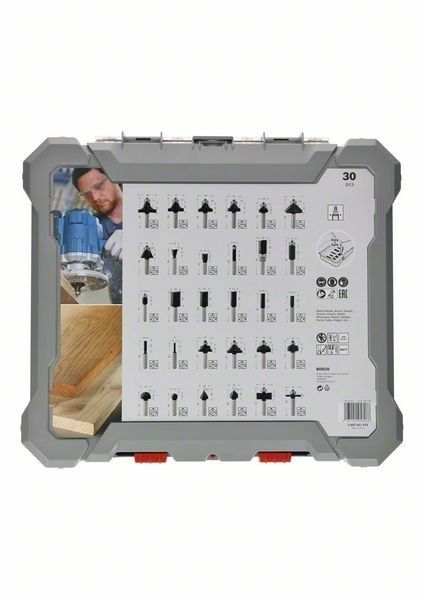 Bosch 30-teiliges Fräser-Set, für Handfräsen