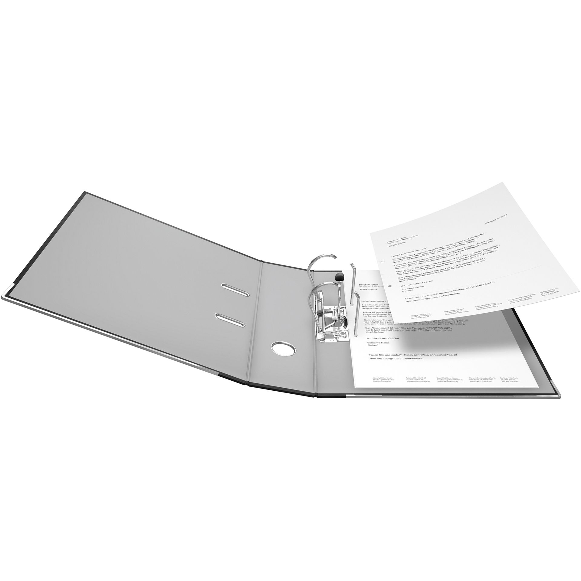 Ordner Recycolor DIN A4 80mm Papier schwarz