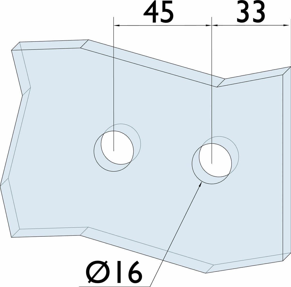 Glastür-Bandpaar 6215 - 2 tlg. (Studiobohrung) ohne Rahmenteile - inkl. Hülsen für Rahmenteile - max. empfohlene Türbreite 865 mm