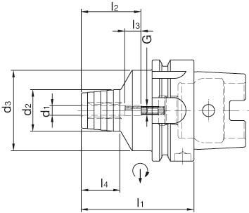 Hydrodehnspannfutter DIN69893A HSK-A63 6x70mm WTE