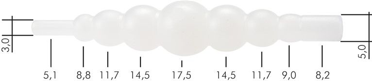 Universal-Schlauchverbindungsrohr 5 - 17mm, PVDF