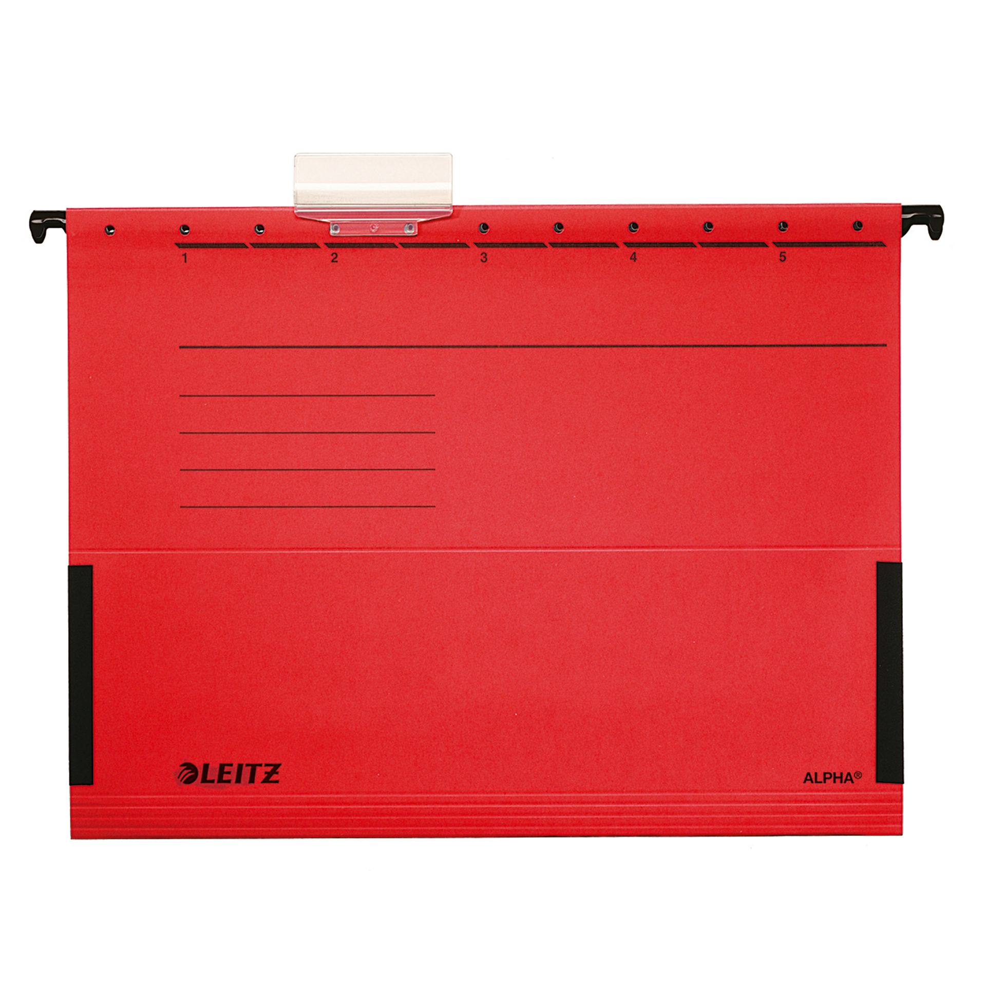 Hängetasche ALPHA A4 Karton rot 25 St./Pack.