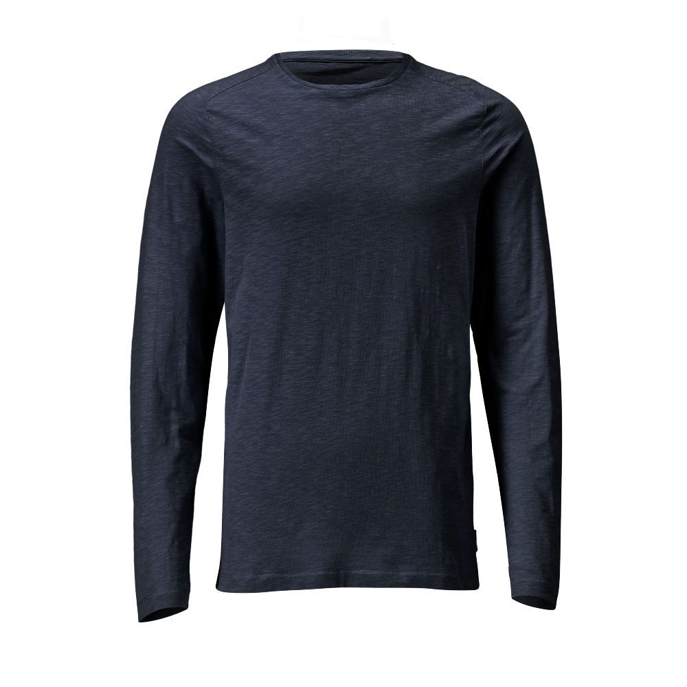 T-Shirt, Langarm Schwarzblau, 2XL