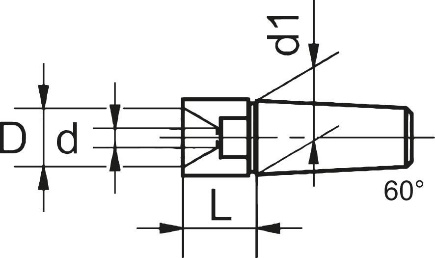 Hohlkörner E923/7 für Drehbankspitzen 12mm CONZELLA