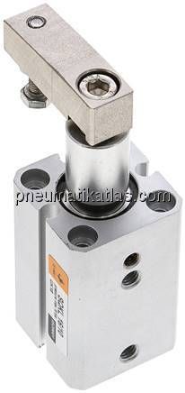 Schwenkspanner / Klemmzylinder Ø 16 mm, Klemmhub 10mm linksschwenkend (schwenkt
