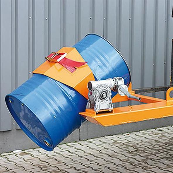 Fass- und Tonnenkipper Kurbel, Tragkraft 400kg 1 x Fass reinorange RAL 2004