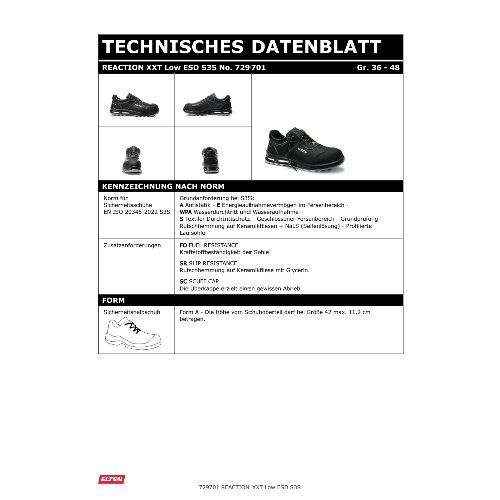 Elten Sicherheitshalbschuh REACTION XXT Low ESD S3S