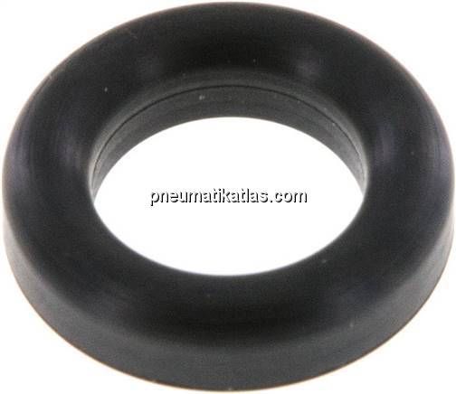 Dichtung (Milchgewinde) DN 10, EPDM (schwarz), 12x20x4,5mm