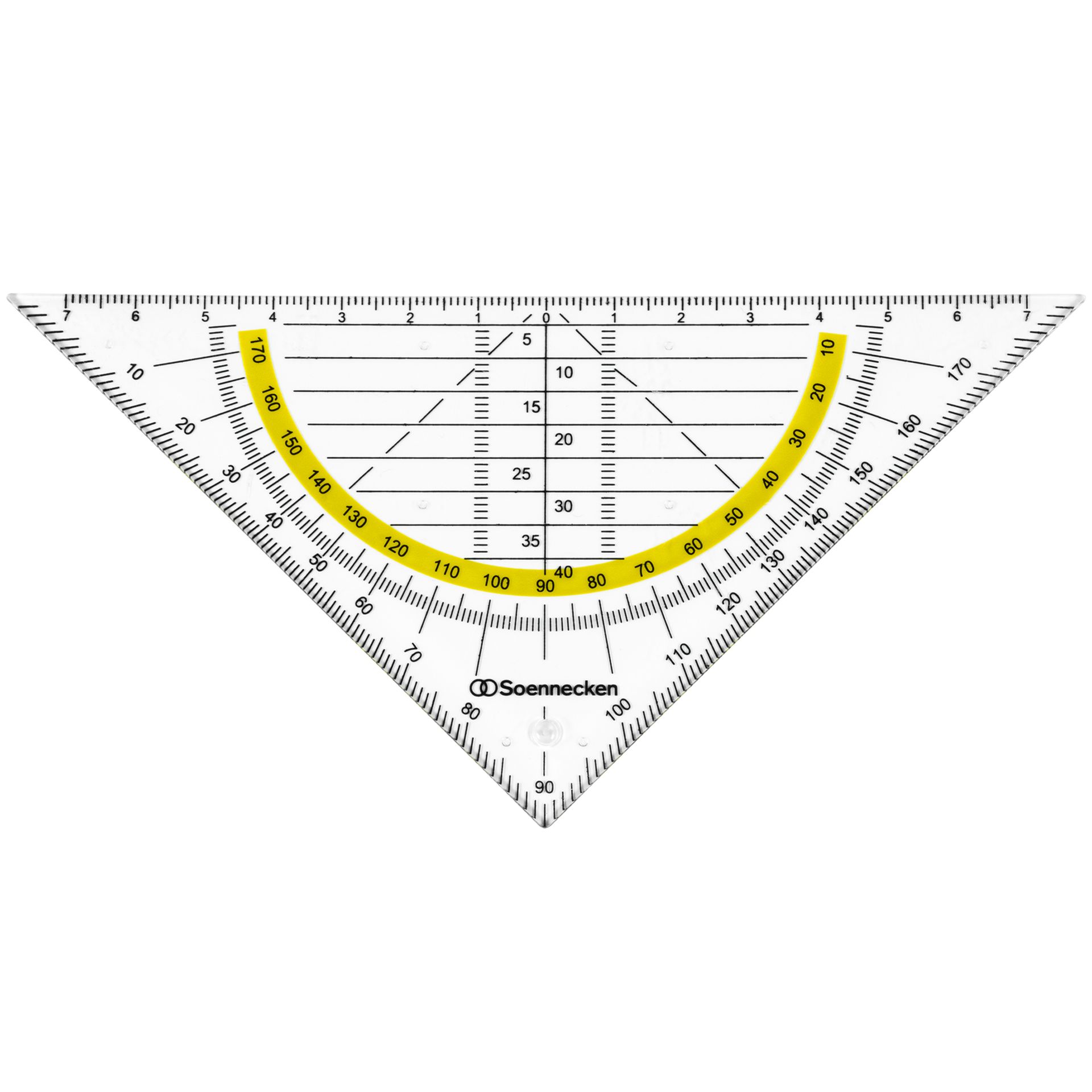 Geometriedreieck Kunststoff rauchgrau