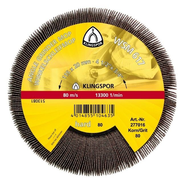 KLINGSPOR Winkelschleifmop, "WSM 617"