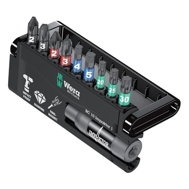 WERA Bitsatz Impaktor, "BitCheck"