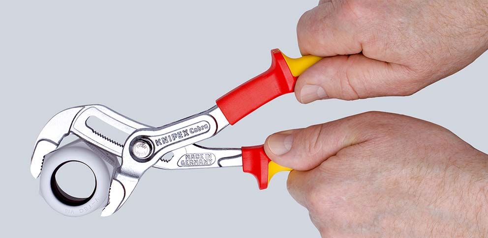 KNIPEX Cobra® VDE Hightech-Wasserpumpenzange, isoliert isoliert mit Mehrkomponenten-Hüllen,