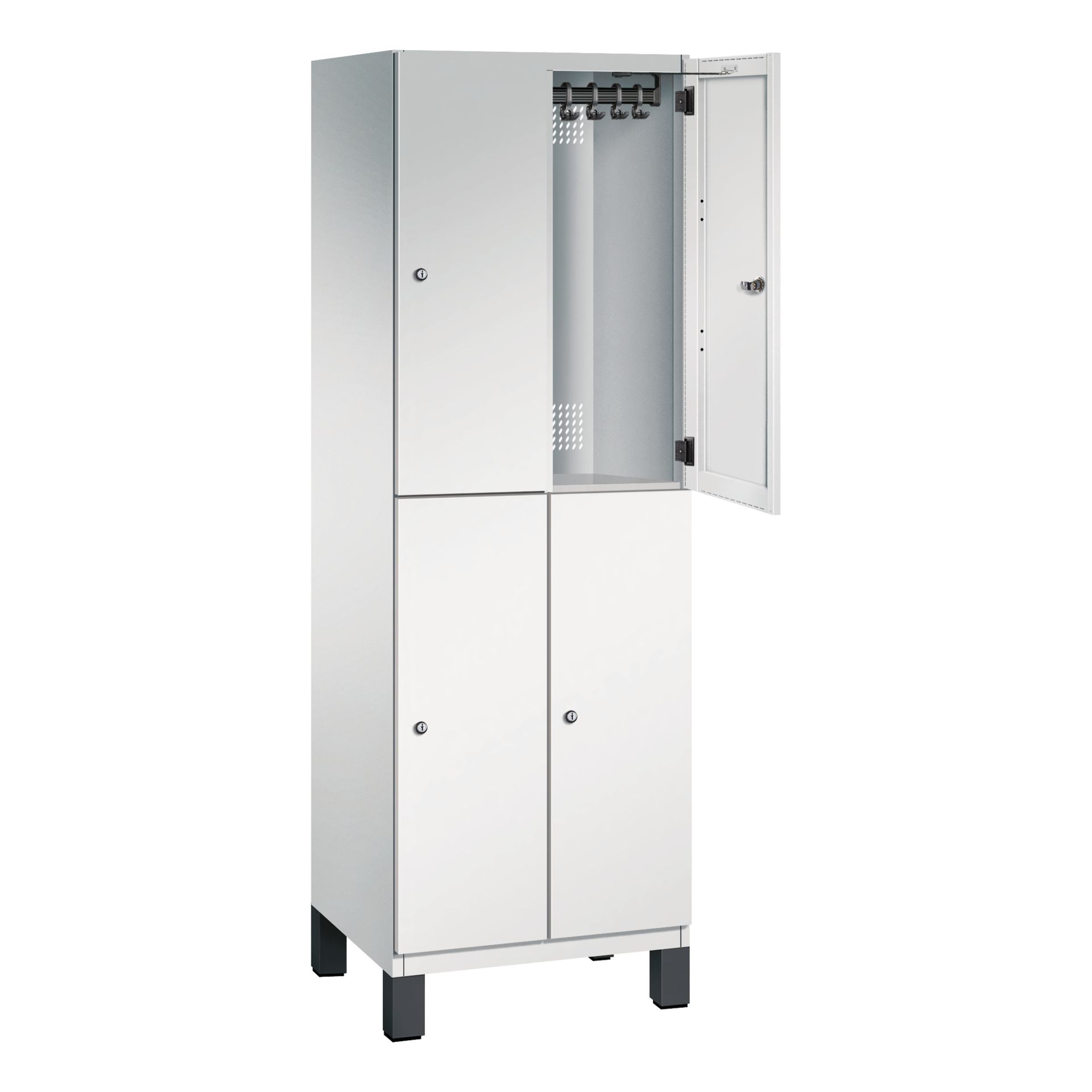 Doppelstockspind Füße 4Fächer B600mm lgr/lgr