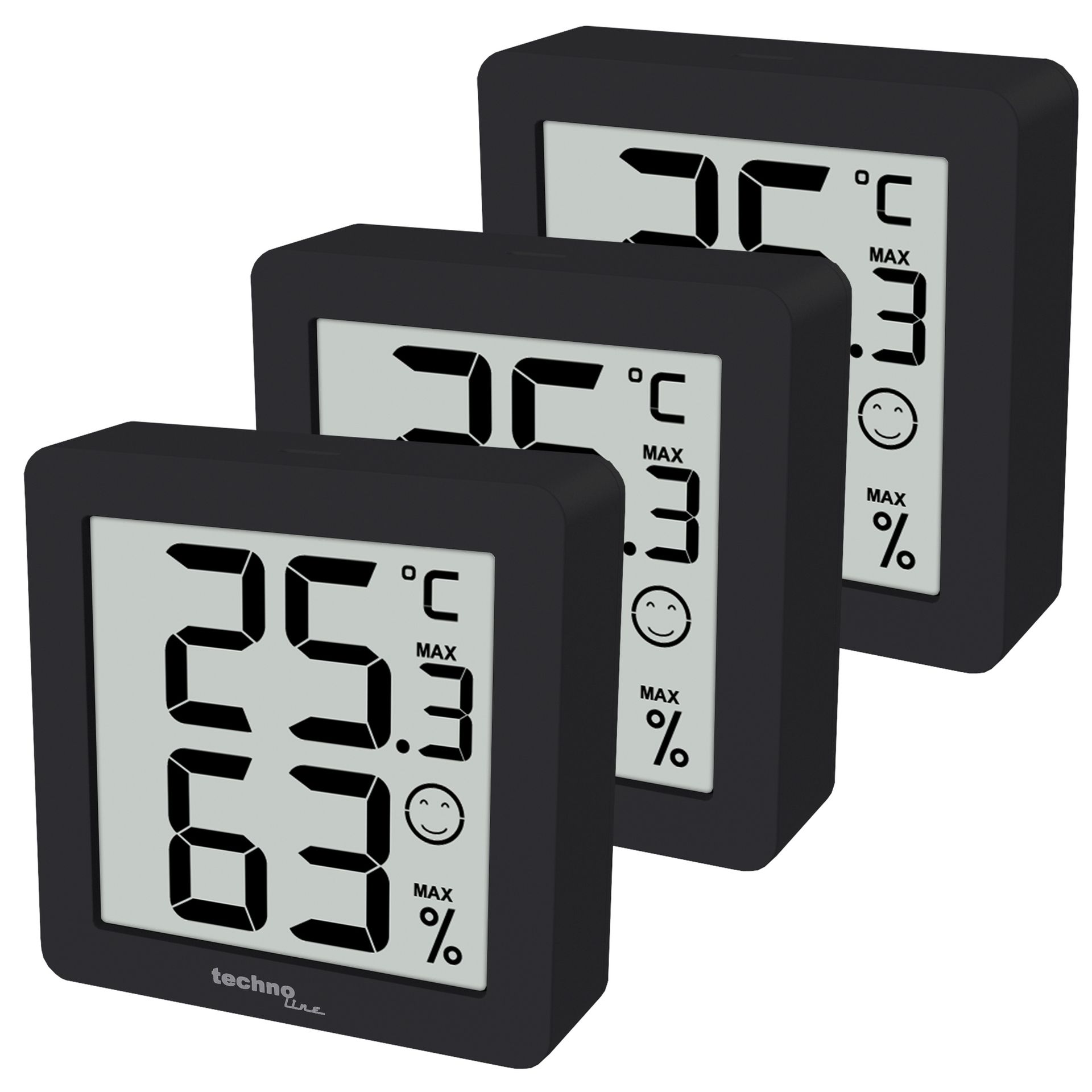 technoline Thermo-Hygrometer 3St sw