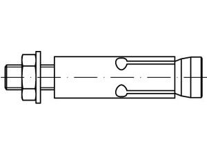 ART 88583 FISCHER-Zykon Anker FZA 8.8 18 x 80 M 12/25 gal Zn S