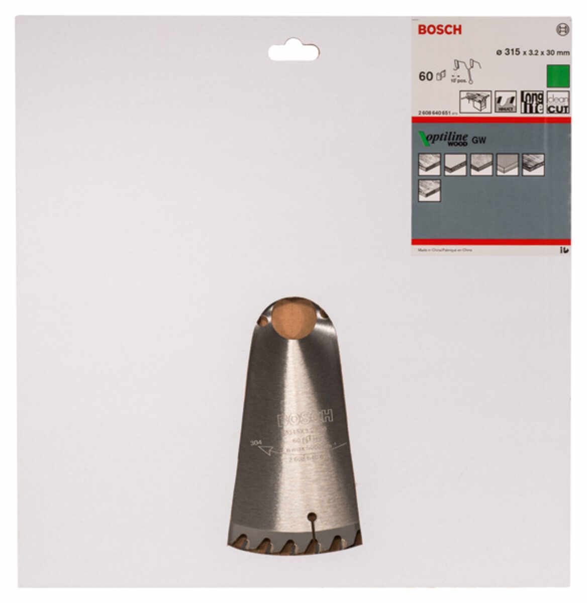 PRO Wood Kreissägeblatt, 315 x 3,2 x 30 mm, T80