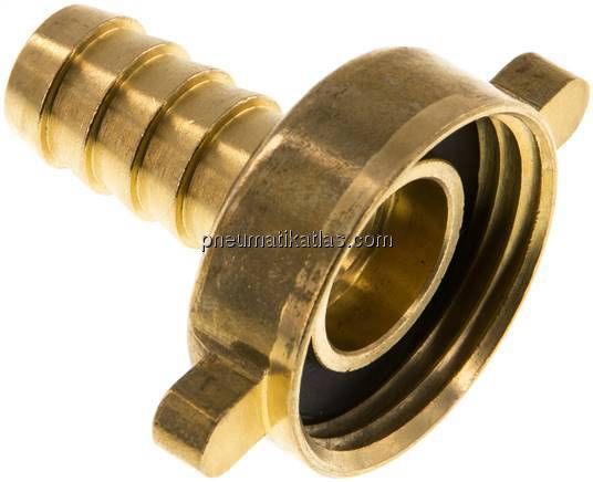 2/3-Schlauchtülle, mit Mutter G 1"-13 (1/2")mm, gerade