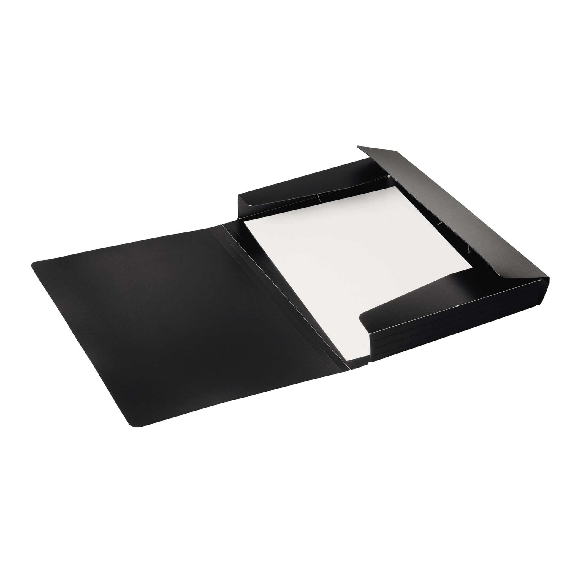 Gummizugmappe DIN A4 PP 3Klappen schwarz