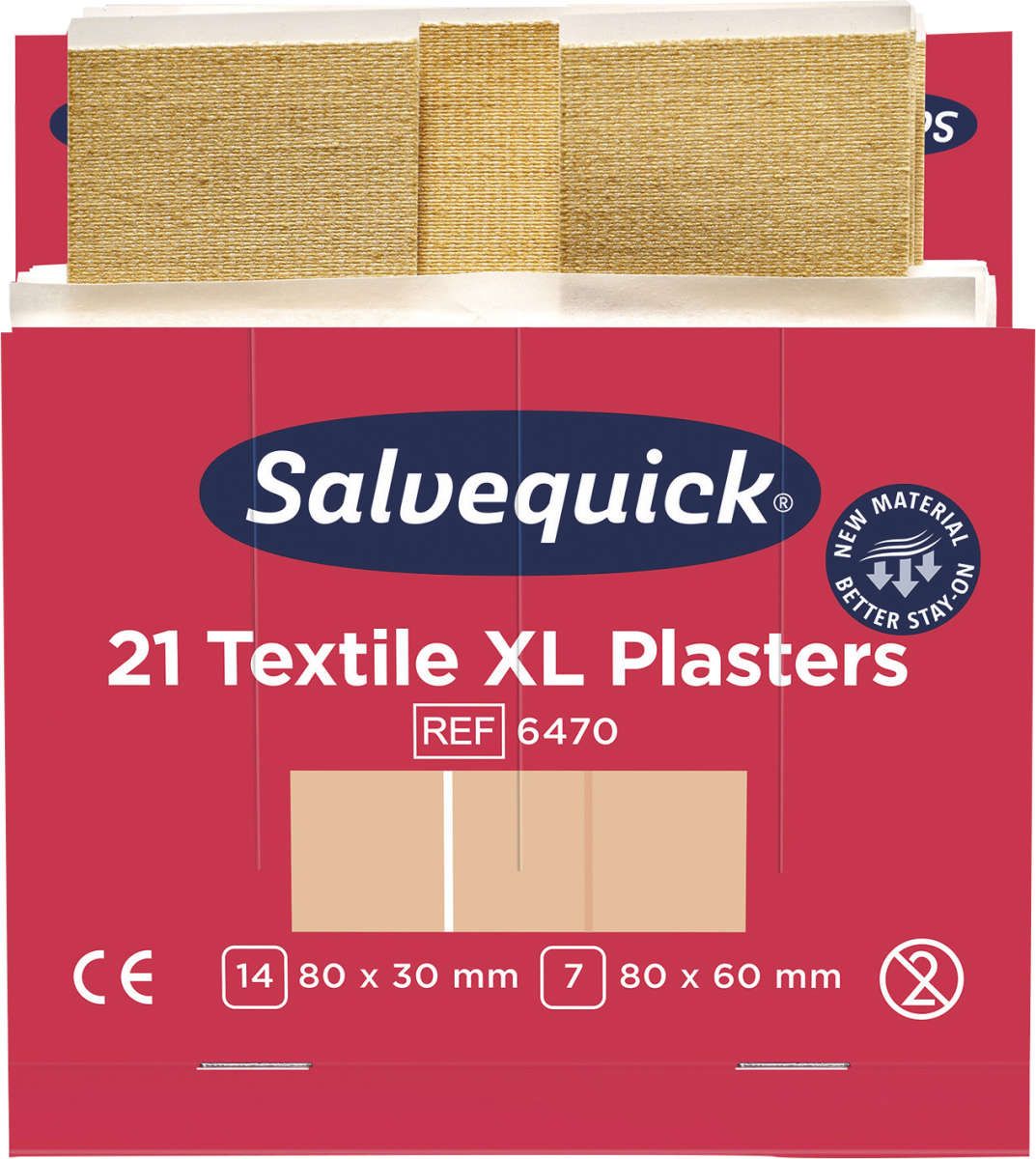 Salvequick Nachf.6x21Pfl.Textil extra groß