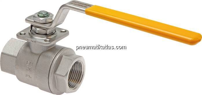 Edelstahl-Kugelhahn, DVGW, Rp 3/8", -0,9 bis 100bar
