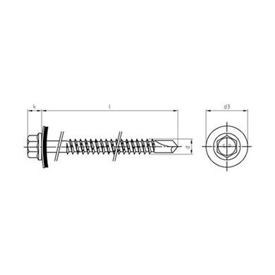 BI-Metall Bohrschrauben, 6-kant-Kopf