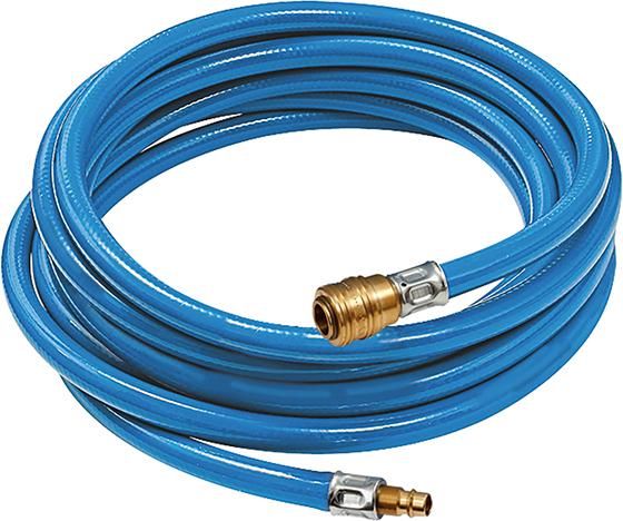 Werkstattschlauch-Set Kupplung u Stecker NW7,2 blau 6x2,35mm 10m RIEGLER