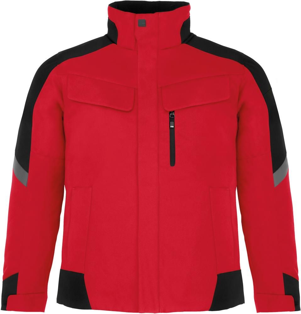 Arbeitsjacke LARS rot-schwarz 5XL FHB