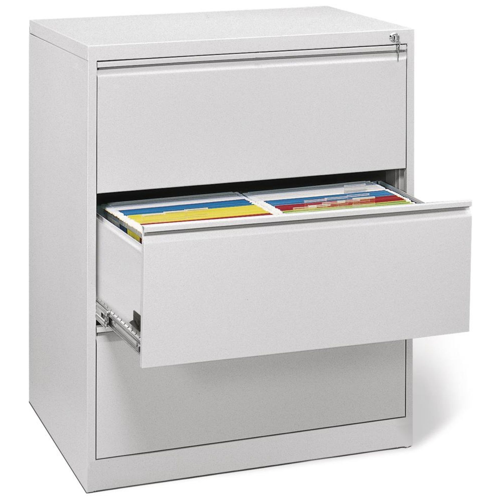 Hängeregistraturschrank 840x1020x620mm 3Schübe l.gr