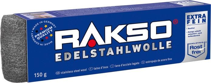 Edelstahlwolle Gr. 00 extra fein, 150 g Rakso